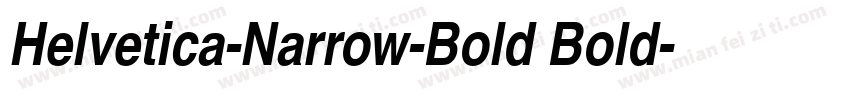 Helvetica-Narrow-Bold Bold字体转换